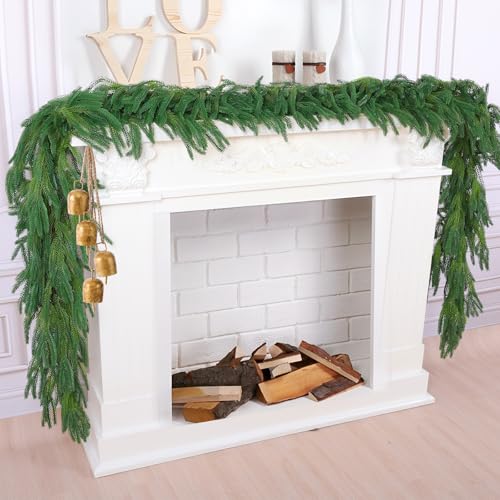 4 Pcs 9 Ft Artificial Norfolk Pine Garlands (18 Foot)