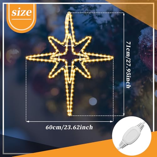 28" Christmas Bethlehem Star Outdoor Light Decor