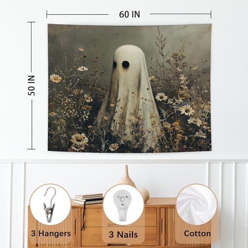WHCHJ Halloween Ghost Tapestry