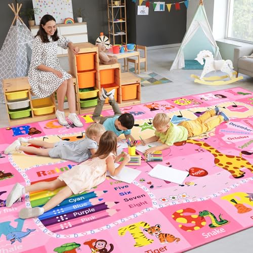 BENRON 5x7 Playroom Rug for Kids Washable