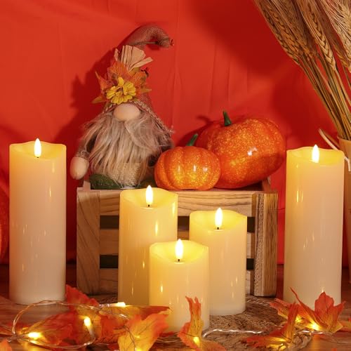 Outdoor Flameless Candles with Remote Timer (3 Count)