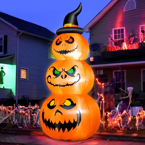 6 FT Halloween Inflatable Pumpkins Outdoor Yard Decorations (6FT Pumpkins)