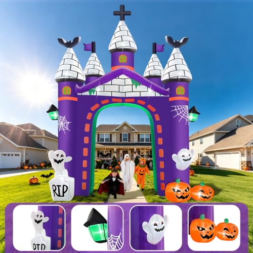 12FT Halloween Inflatables Archway Haunted House Castle