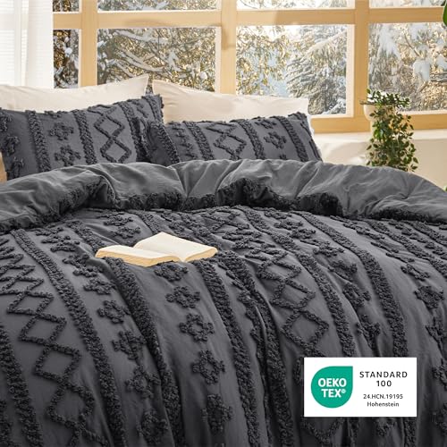 Tufted Boho Comforter Set King Size