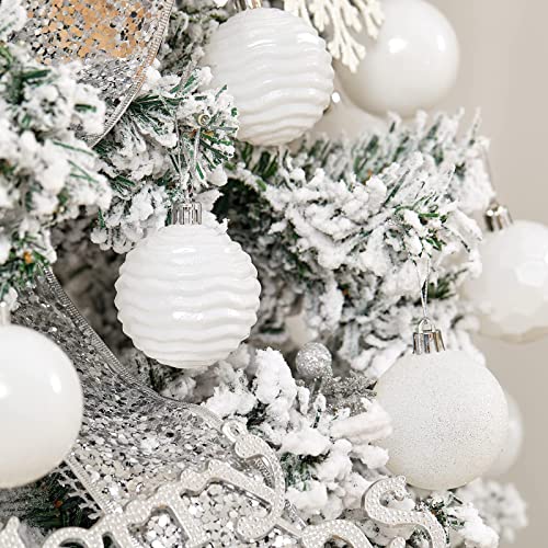 24ct Christmas Ball Ornaments Shatterproof Xmas Tree Hanging Balls Decorations Perfect for Halloween Decorations Holiday Wedding Christmas Decor (34 Count)