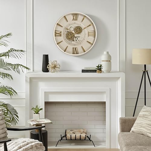 Mid Century Modern 24 Inch Moving Gear Walll Clock