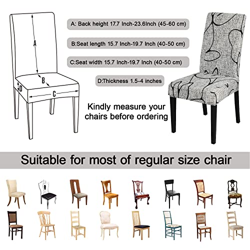 Pattern Chair Covers for Dining Chairs