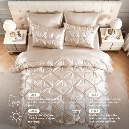 Satin California King Comforter Set