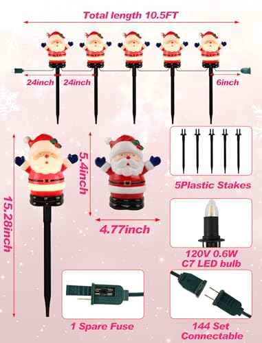 10.5FT Christmas Pathway Lights