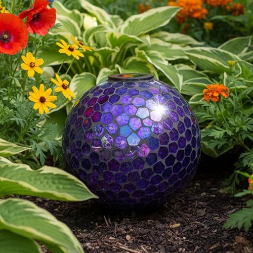Sunnydaze Solar Gazing Ball for Garden