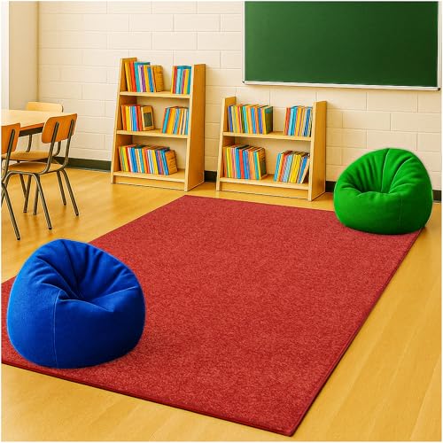Soft & Colorful 5' x 5' Kids Classroom Area Rug