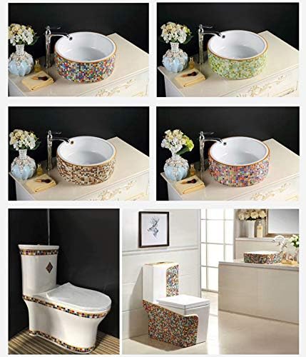 Mosaic Tiles,Glass Tiles, Shine Crystal Mosaic Glass Pieces Bulk Square Glitter Crystal Mosaic Tiles for Home Decoration or DIY Crafts 200g,1x1 cm,Water Blue