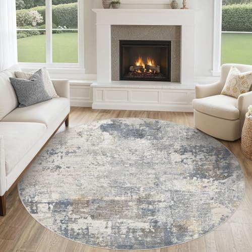 6ft Round Area Rug Living Room Rugs (28.27 Sq Ft)