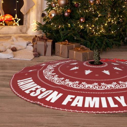Custom Christmas Tree Skirt with Name