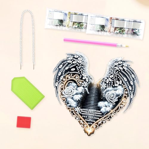 DIY Angel Wings Diamond Painting Hanging Ornament
