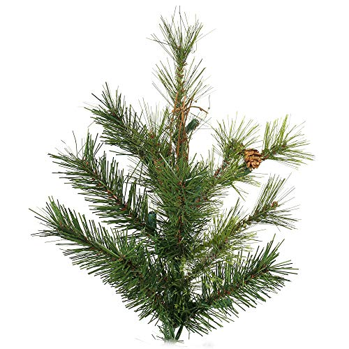 7.5' Mixed Country Pine Slim Artificial Christmas Tree