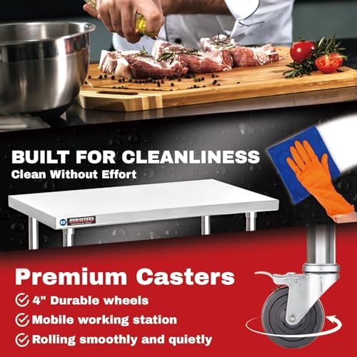 24x48 NSF Stainless Steel Cart Work Table