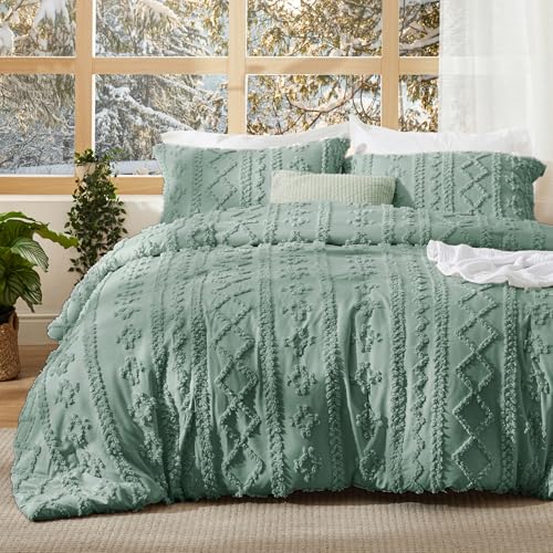 Tufted Boho Comforter Set King Size