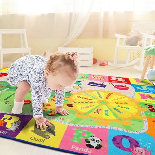 BENRON 3x5 Kids Rug for Playroom Classroom