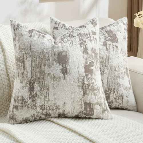 Pack of 2 Faux Cashmere Throw Pillow Covers 16x16 Inch (2 Count)