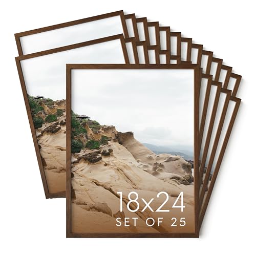 18x24 Walnut Oak Frame Set of 25 (25 Count)