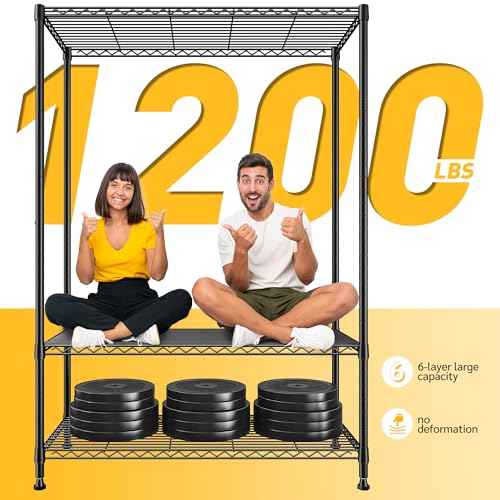 6 Tier Storage Shelves (2 Count)