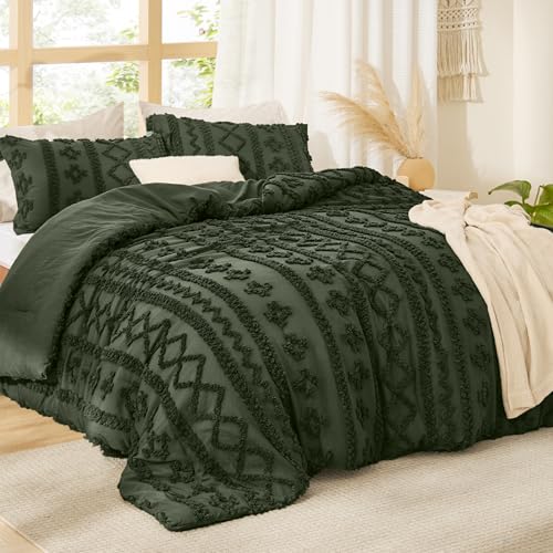 Tufted Boho Comforter Set Oversized King