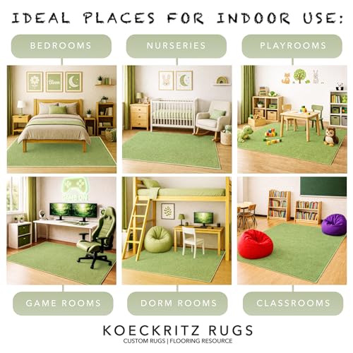 Soft & Colorful 12' Round Kids Classroom Area Rug