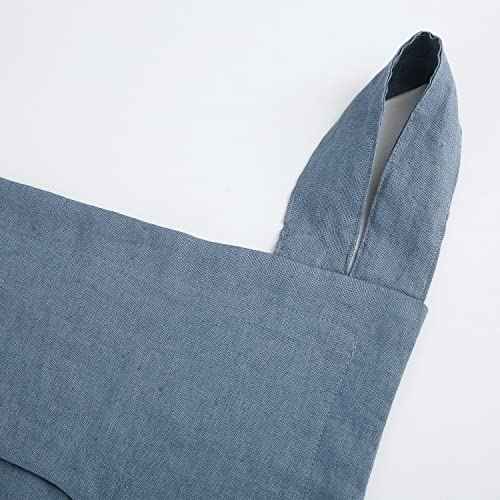 100% Linen Door Hanging Laundry Hamper Bag