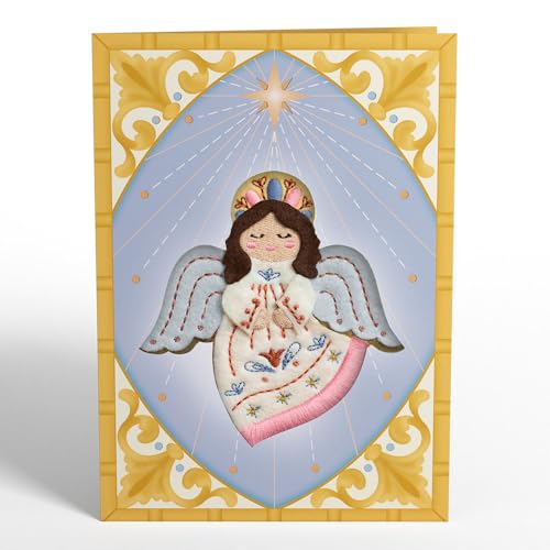 Christmas Handmade Heavenly Angel HeartFelt Charm Card