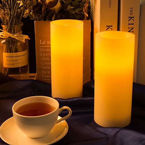 Real Wax Flickering Flameless Candles Battery Operated