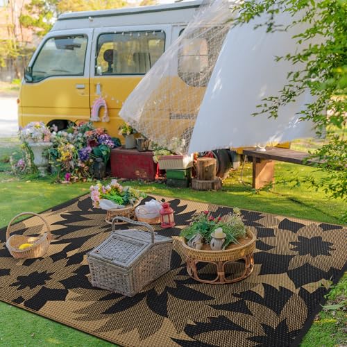 Outdoor Rug Waterproof Plastic Rugs for Patio (54 Sq Ft)