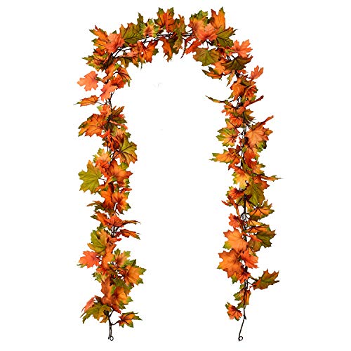 2 Pack Fall Maple Leaf Garland Clearance (2 Count)