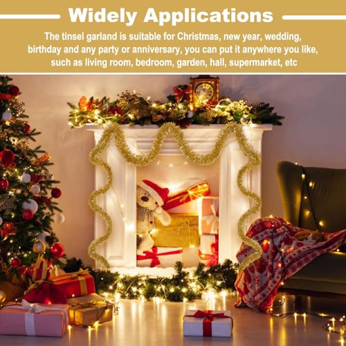 25 Feet Christmas Tinsel Garland