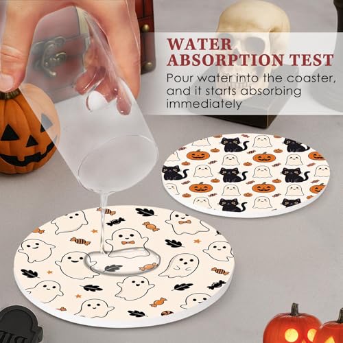 Halloween Coasters for Drinks (6 Count)