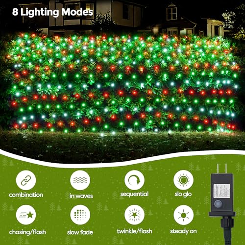 F8 Big Bulbs Christmas Net Lights