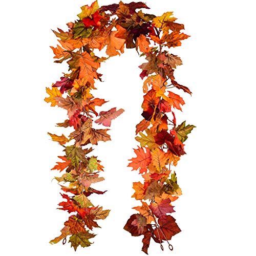 2 Pack Fall Maple Garland (2 Count)