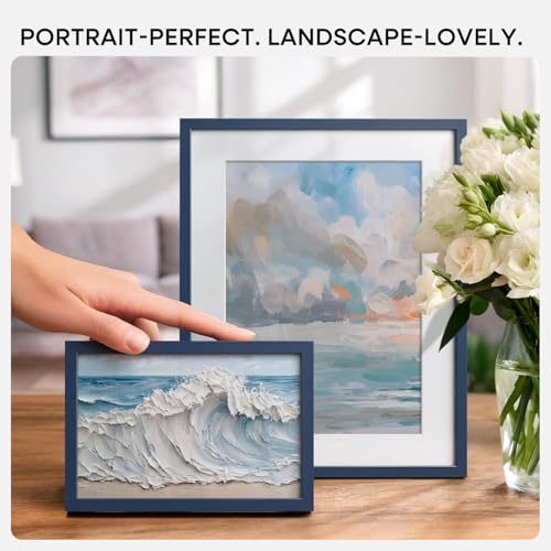 8.5x11 Blue Picture Frame