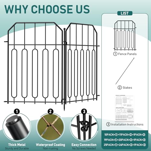 Garden Fence Total 19ft (19 Count)