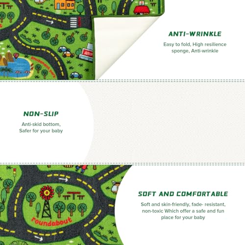 Kids Playmat Rug 8x10 ft