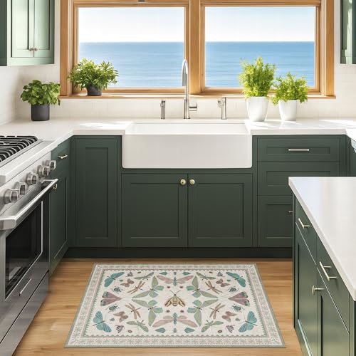 Washable Boho Bathroom Rug 2x3 (6 Sq Ft)