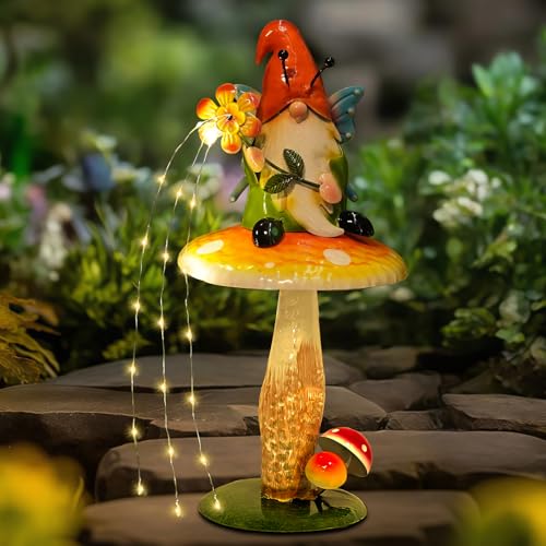 Solar Garden Gnome Figurine