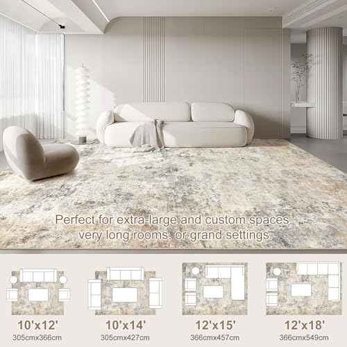 12x15 Area Rug Living Room Rugs (24 Count)