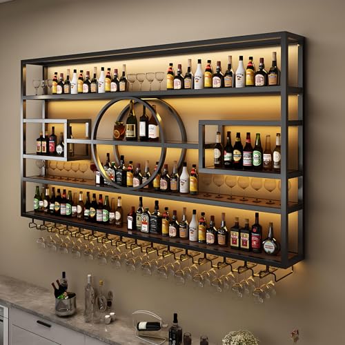 94.5in Large Wall Mounted Wine Rack