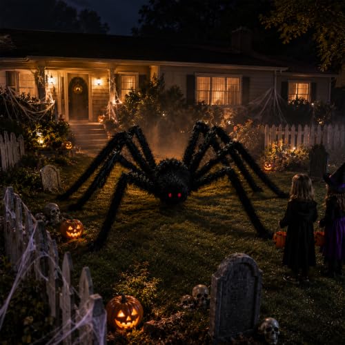 12FT Giant Spider Halloween Decorations Outdoor (12FT)