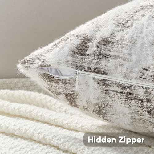Pack of 2 Faux Cashmere Throw Pillow Covers 16x16 Inch (2 Count)