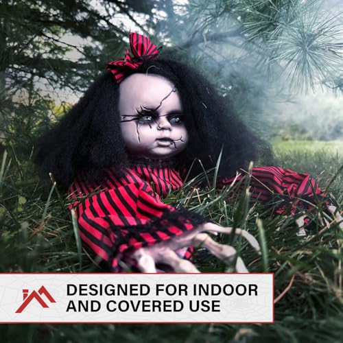 Scary Haunted Crawling Baby Doll (43" Crawling Girl)