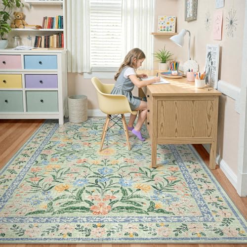 Boho Washable Rugs 8x10
