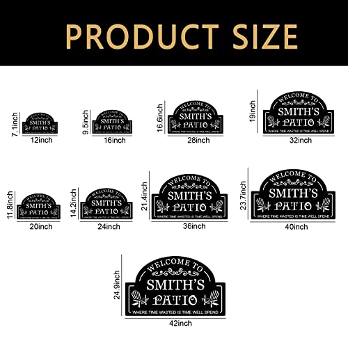 Personalized Metal Patio Sign