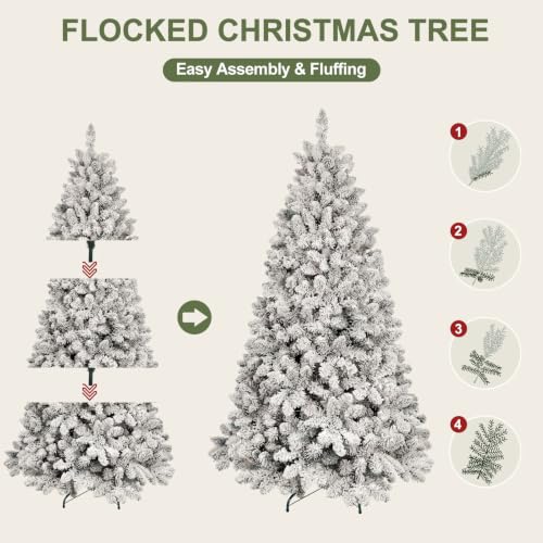 5FT Snow Flocked Artificial Christmas Tree